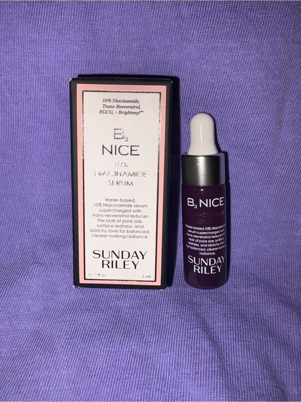 Sunday Riley B3 Nice 10% Niacinamide Serum – Deluxe Travel Size (5 mL)